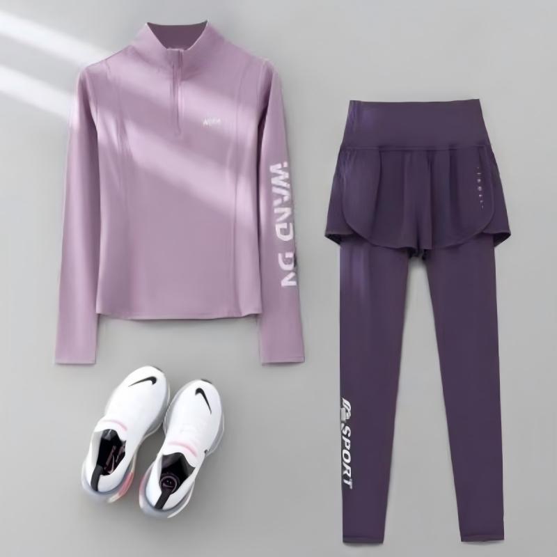 秋冬女长袖瑜伽跑步运动服上衣【官方旗舰】